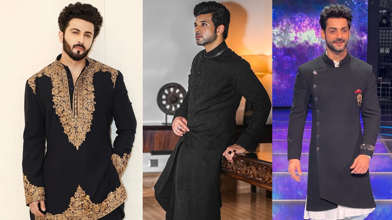 Dheeraj Dhoopar, Karan Kundrra & Karan Wahi Spread Traditional Charm In Black Kurtas 868295