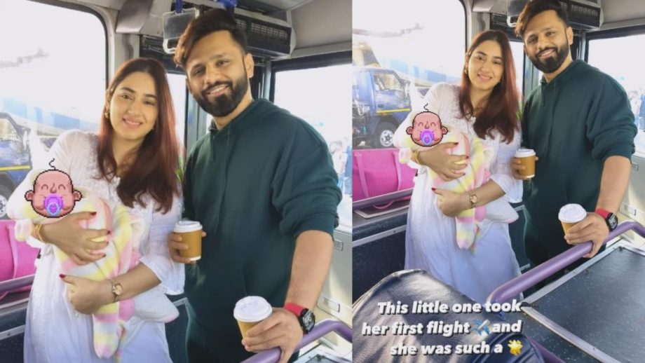 Disha Parmar and Rahul Vaidya’s daughter “Navya” takes her first flight 871385