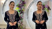 Disha Parmar shines in embroidered velvet kurta and palazzo, check out