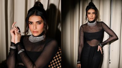 Divine! Karishma Tanna is beauty to behold in black see-through gown