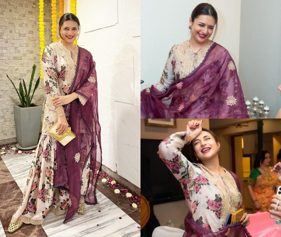 Divyanka Tripathi ups glam in ivory silk embroidered sharara set 868531