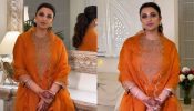“Diwali Begins,” Parineeti Chopra blooms in orange silk embellished sharara set [Photos]