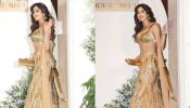 Diwali Glam: Janhvi Kapoor shines in heavy gold embellished lehenga