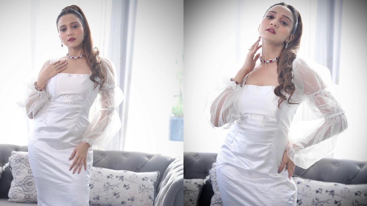 Dressed to dazzle! Ashi Singh stuns in white bodycon gown dress [Photos] 868869