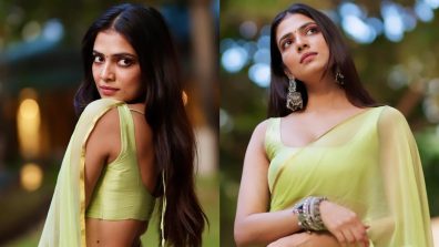 Elevate Your Simple Saree Charm Like Malavika Mohanan With Oxidised Accessories