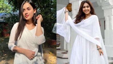 Fashion Battle: Jannat Zubair VS Reem Shaikh: Who Looks Mesmerizing In White Anarkali?