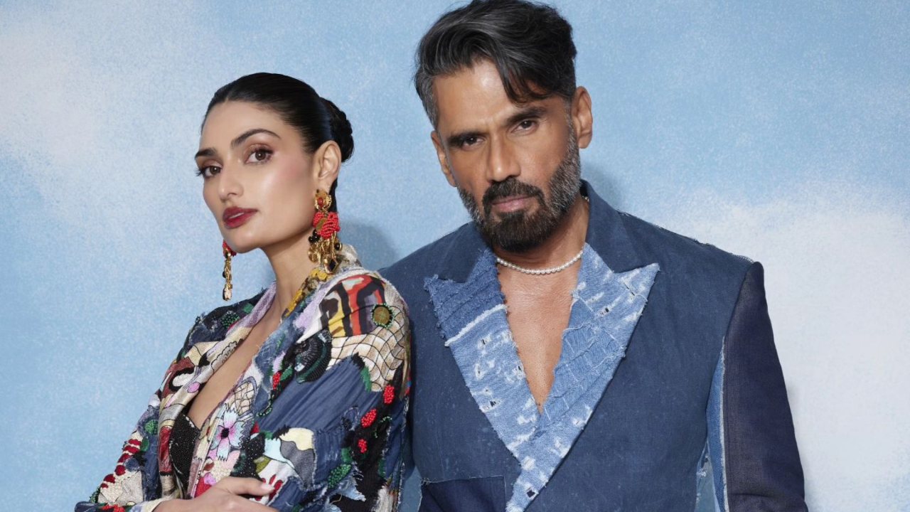 Father-daughter Duo Suniel Shetty And Athiya Shetty Look Voguish In Pantsuits 866327