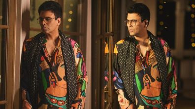 Get That Cool And Vibrant Diwali Vibe Like Karan Johar In Digital Print Kurta Pajama