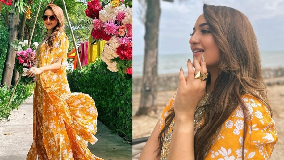 Get The Code To Style 'Haldi' Ceremony In Floral Kaftan Like Sonakshi Sinha 870848