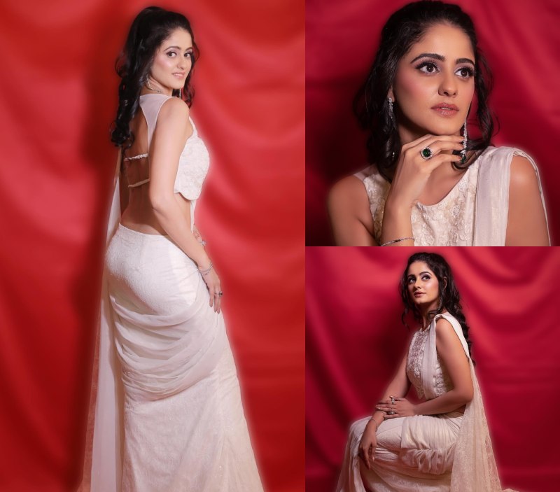 Ghum Hai Kisikey Pyaar Meiin Fame Ayesha Singh Looks Elegant In White Saree 866337