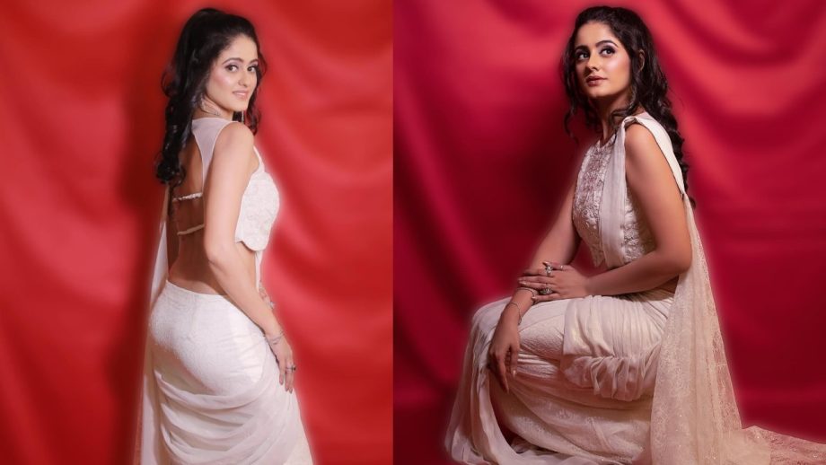 Ghum Hai Kisikey Pyaar Meiin Fame Ayesha Singh Looks Elegant In White Saree 866339