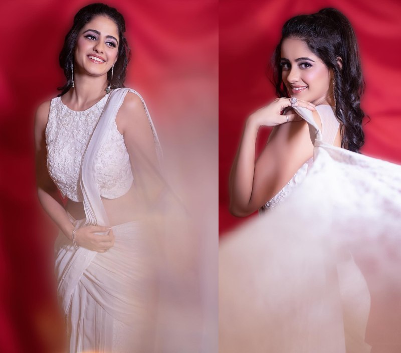 Ghum Hai Kisikey Pyaar Meiin Fame Ayesha Singh Looks Elegant In White Saree 866336