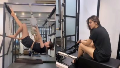 Hansika Motwani Challenges Her Limits, Attempts Difficult Workout, Watch