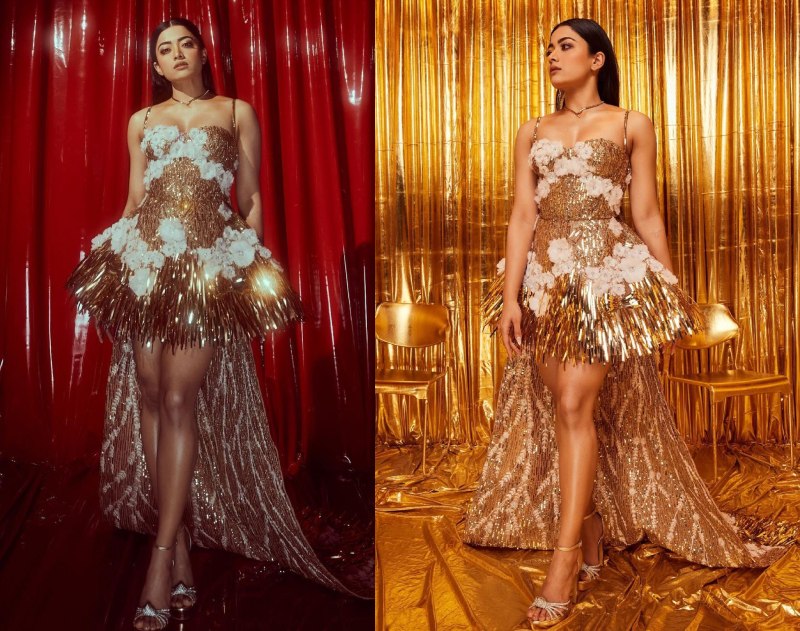 Hansika Motwani VS Rashmika Mandanna: Who Is Hottest In Glittery Mini Dress? 866976