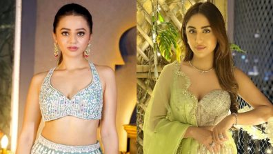 Helly Shah and Krystle D’souza radiate festive vibes in stunning lehengas