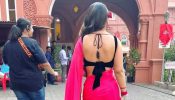 Hina Khan Flaunts Backless Figure In Beautiful Pink Saree, Take A Look