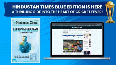 Hindustan Times Turns Blue for the Men in Blue