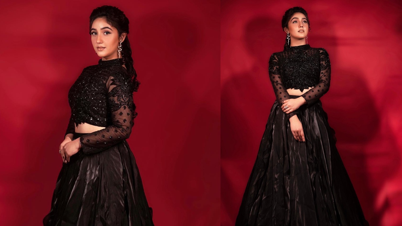 In Photos: Ashnoor Kaur goes all glitter in designer black ensemble 869258