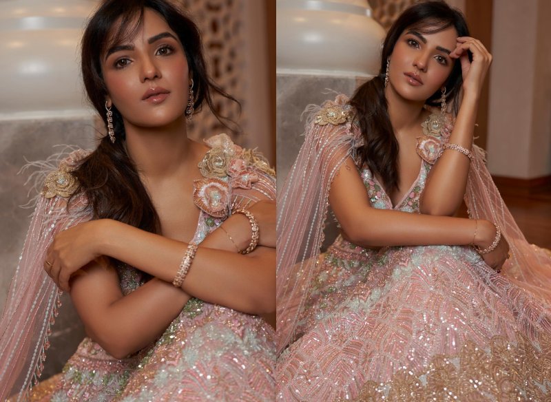 Jasmin Bhasin Embodies Grace In Modern-day Embellished Lehenga, See Photos 869111