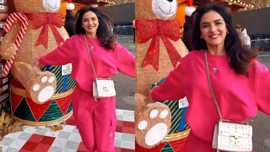 Jasmine Bhasin gives barbiecore casual spin in oversized tracksuit, check out 871286