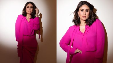 Kareena Kapoor claims power in pink pantsuit, see photos