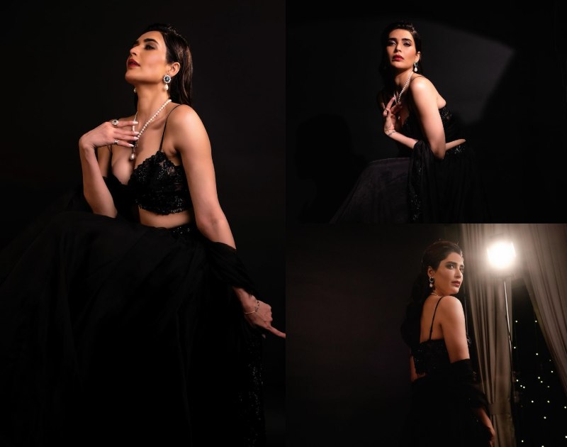 Karishma Tanna Exudes Elegance In Black Shimmery Lehenga, Kubbra Sait Says 'Haye..' 868108