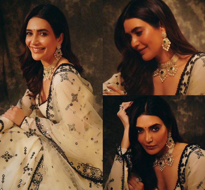 Karishma Tanna Flaunts Ethnicity In Monochromatic Lehenga, Husband Varun Bangers Reacts 868347