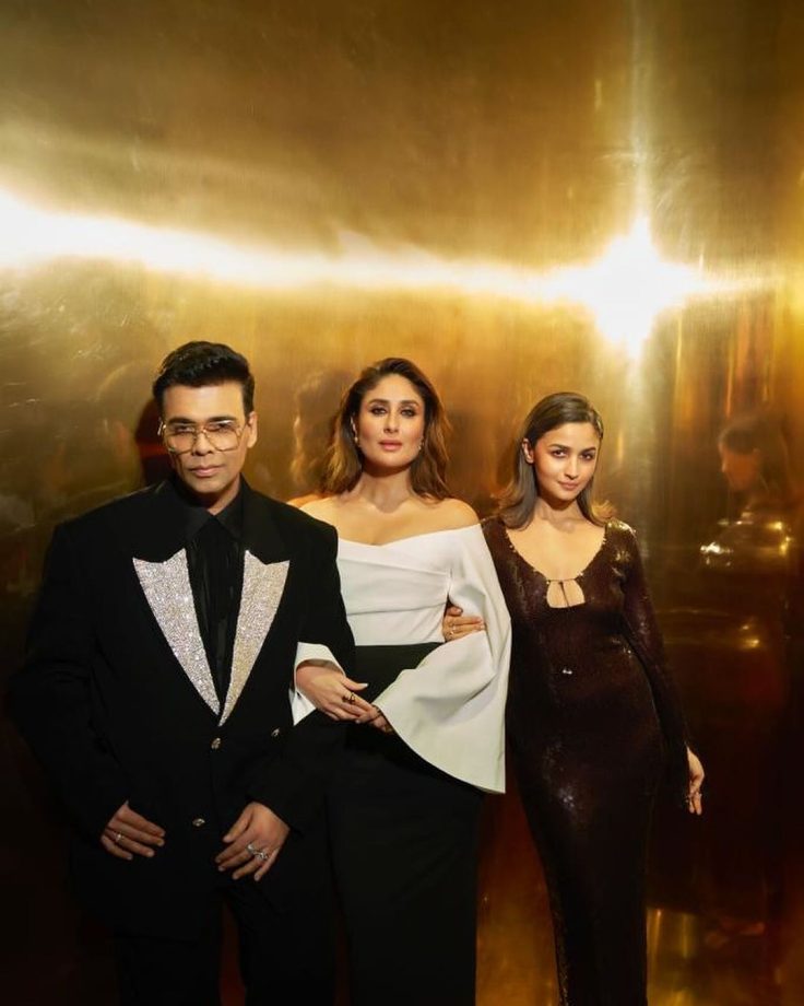 Koffee With Karan: Karan Johar Poses With Favourite Girls Kareena Kapoor And Alia Bhatt 868940