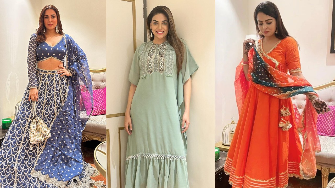 Kundali Bhagya girl gang Shraddha Arya, Ruhi Chaturvedi and Anjum Fakih go desi on Karwa Chauth 866084