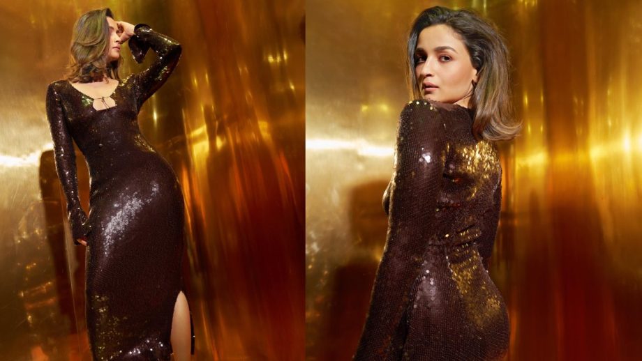 KWK 8: Alia Bhatt goes all shine n shimmer in bodycon dress [Photos] 868929