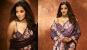 Monalisa’s Shiny Floral Saree With Sensuous Blouse Is Go-to Diwali Glam, Take Cues