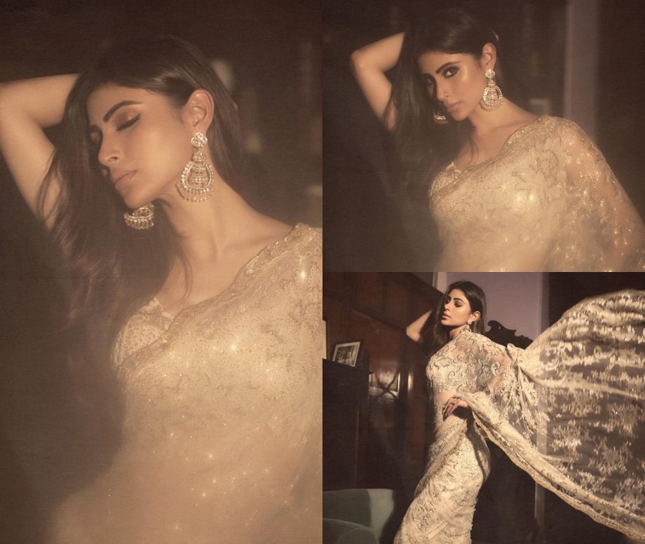 Mouni Roy & Malavika Mohanan's Golden Glittery Saree Is Perfect Choice To Look 'Patakha' 868152