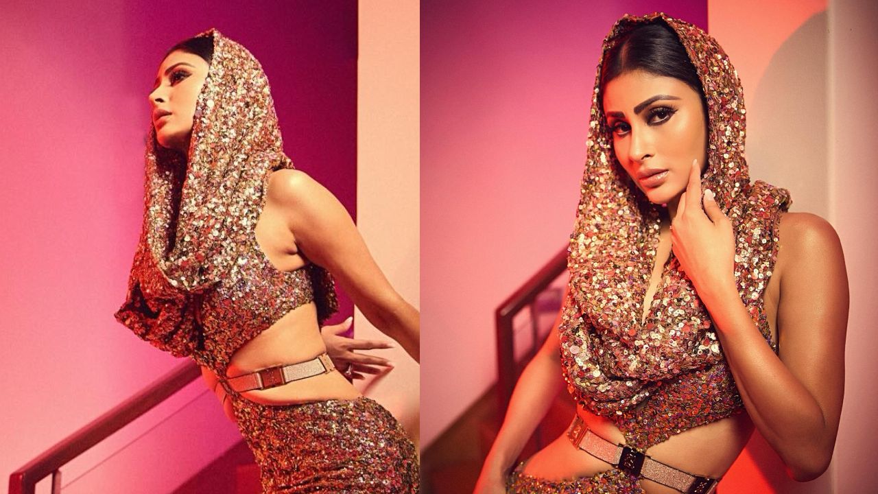 Mouni Roy Sets Fashion Ablaze In Golden Sequin Body-hugging Dress 870897