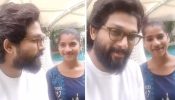 National Award Winner Allu Arjun shot an adorable video with her house help lady! The actor helped the lady gain followers on social media