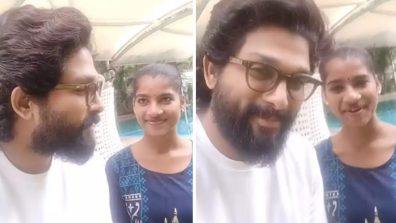 National Award Winner Allu Arjun shot an adorable video with her house help lady! The actor helped the lady gain followers on social media