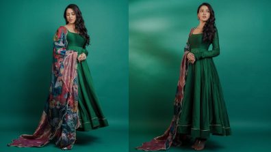 Neha Shetty turns muse in lush green Anarkali suit [Photos]