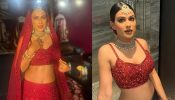 Nia Sharma reigns supreme in red embellished ethnic ensemble [Photos]
