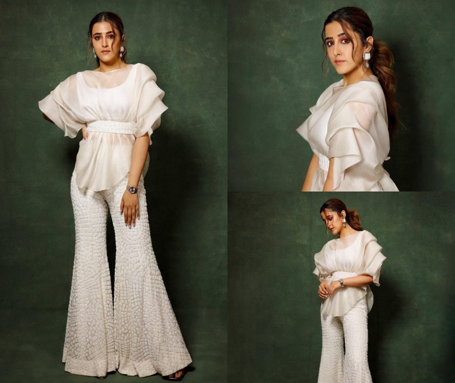 Nupur Sanon turns divine muse in white embellished designer pantsuit, fans in awe 868191