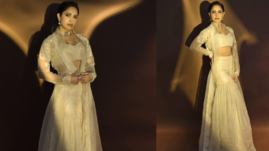 Nushrratt Bharuccha Revives Style In Ivory Three-piece Traditional Outfit, See Photos 871342