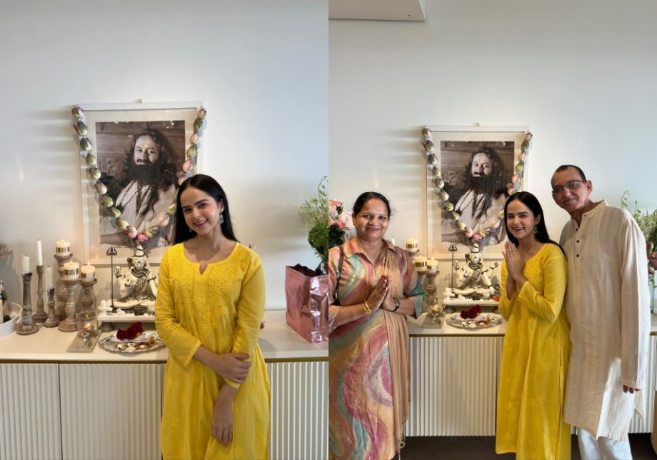 Palak Sindhwani Meets Gurudev Sri Sri Ravi Shankar Says 'Auspicious Day' 871145