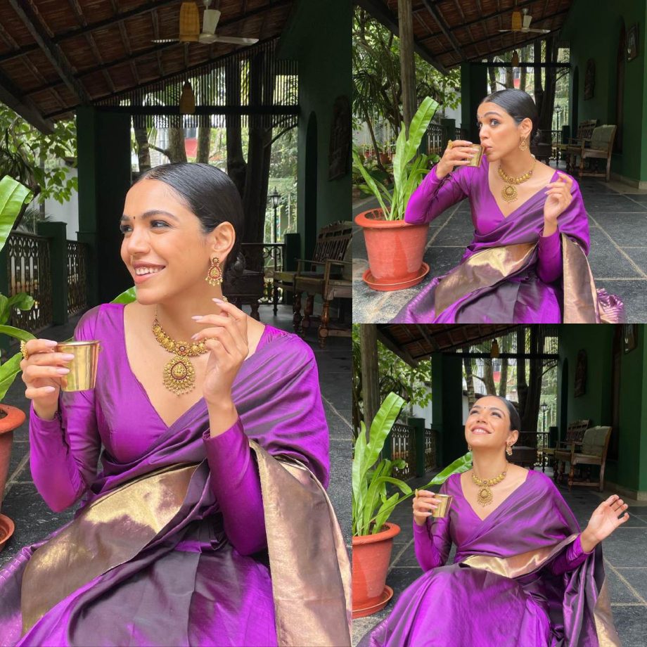 [Photos] Shriya Pilgaonkar’s timeless saree and hairbun fashion combo is winning 869564