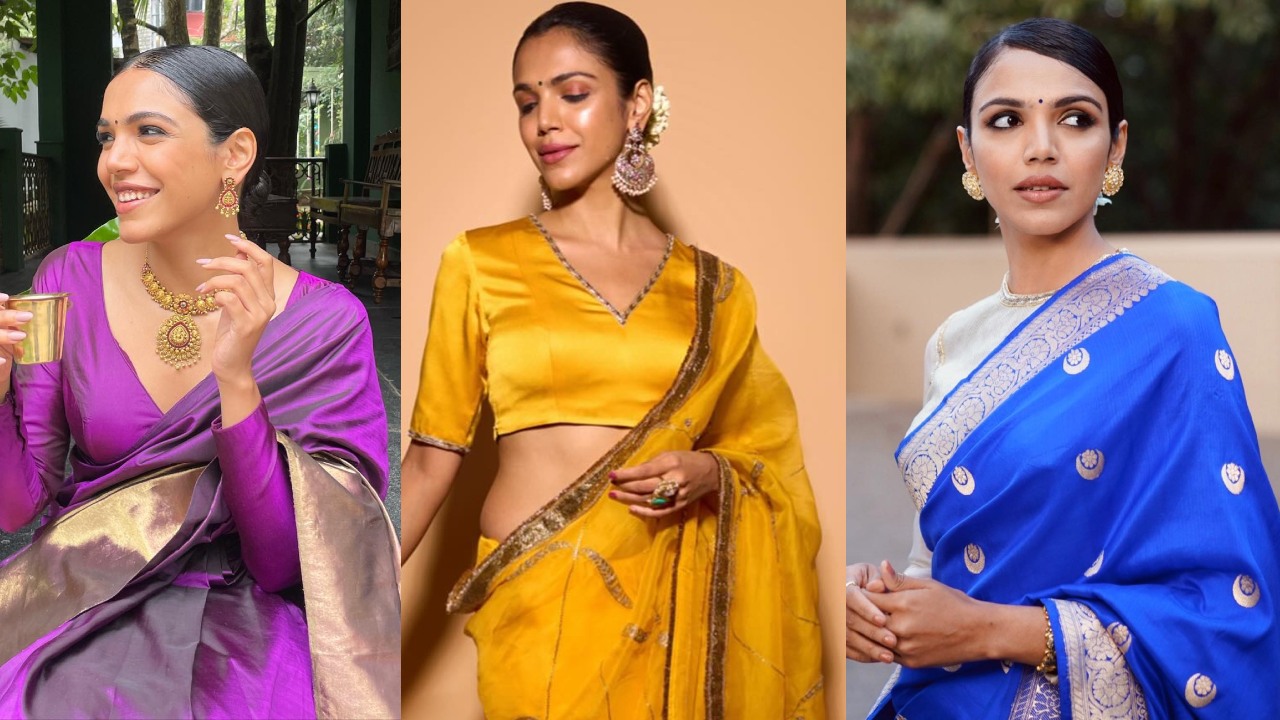 [Photos] Shriya Pilgaonkar’s timeless saree and hairbun fashion combo is winning 869562