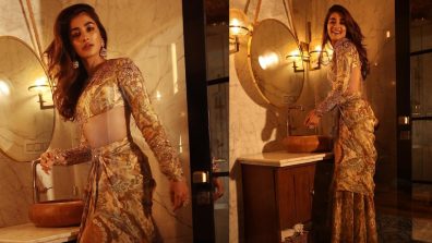 Pooja Hegde redefines glam in Ritu Kumar’s ethnic ensemble worth Rs 150,000