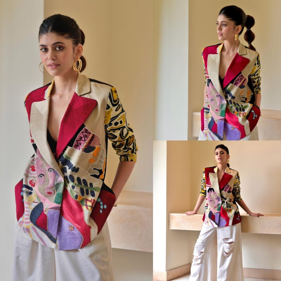 Quirky Nari! Sanjana Sanghi gives an abstract flair to power-dressing [Photos] 871113