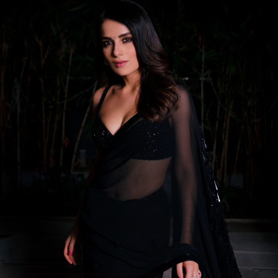 Radhika Madan turns radiant in black transparent shimmer saree [Photos] 868698