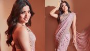 Rashmika Mandanna’s ‘Gulabi’ Glow In Pink Mirror Work Saree Looks Divine, See Here