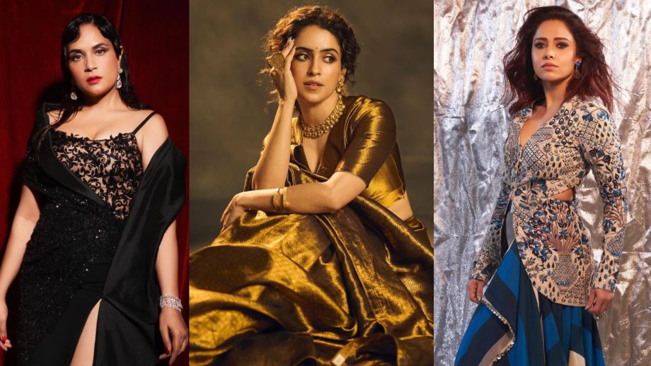 Richa Chadha, Sanya Malhotra to Nushrrat Bharuccha: Bollywood celebs own the deep plunge neckline 870064