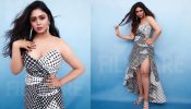 Ritabhari Chakraborty stuns in strapless ruffle high-thigh slit dress [Photos]