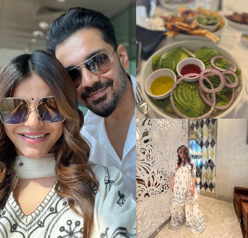 Rubina Dilaik's Pregnancy Cravings Treat, Cheesecake- Avocado Salad 869954