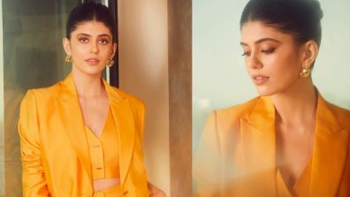 Sanjana Sanghi takes the crown in yellow power pantsuit [Photos]